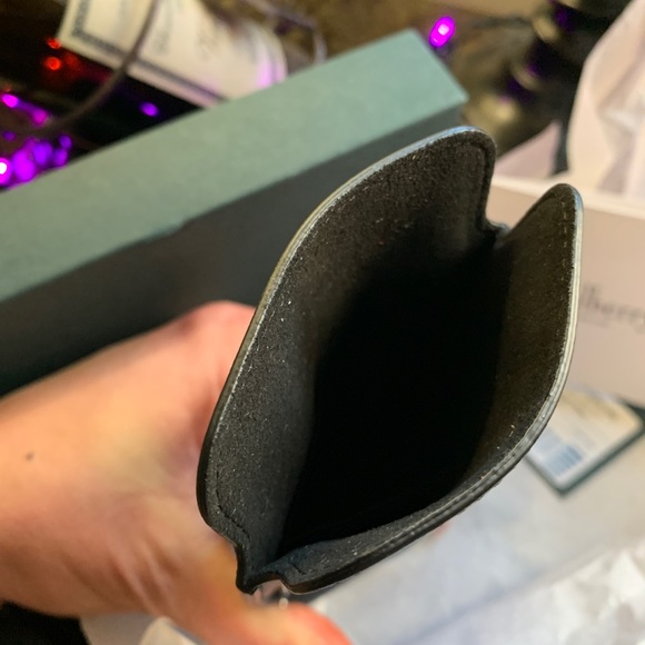 Authentic MULBERRY ENGLAND Calf leather/studs card/phone holder - Picture 8 of 13